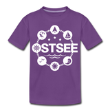 Ostsee Symbole - Teenager Premium T-Shirt - Lila