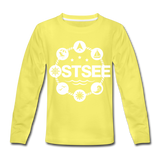 Ostsee Symbole - Kinder Premium Langarmshirt - Gelb