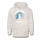 Küstenkind Ostsee - Frauen Schalkragen Hoodie - Beige meliert