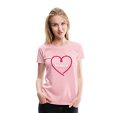 Heart Be Kind - Frauen Premium T-Shirt - Hellrosa