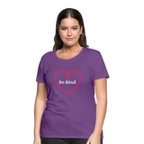 Heart Be Kind - Frauen Premium T-Shirt - Lila