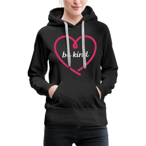 Heart be kind - Frauen Premium Hoodie - helles Mintgrün