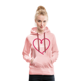 Heart be kind - Frauen Premium Hoodie - Kristallrosa