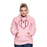 Heart be kind - Frauen Premium Hoodie - Kristallrosa