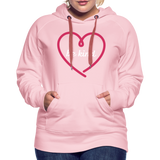 Heart be kind - Frauen Premium Hoodie - Kristallrosa