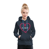 Heart be kind - Frauen Premium Hoodie - Navy