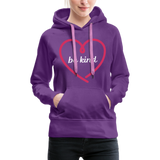 Heart be kind - Frauen Premium Hoodie - Purple