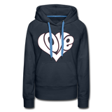 Love heart - Frauen Premium Hoodie - Navy