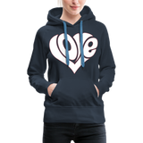 Love heart - Frauen Premium Hoodie - Navy