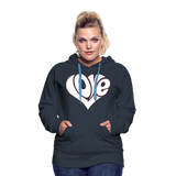 Love heart - Frauen Premium Hoodie - Navy