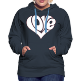 Love heart - Frauen Premium Hoodie - Navy