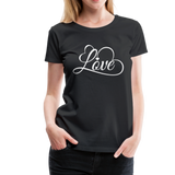 Love Fonts - Frauen Premium T-Shirt - Schwarz