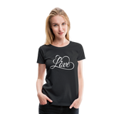 Love Fonts - Frauen Premium T-Shirt - Schwarz