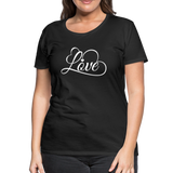 Love Fonts - Frauen Premium T-Shirt - Schwarz