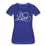 Love Fonts - Frauen Premium T-Shirt - Königsblau