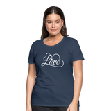 Love Fonts - Frauen Premium T-Shirt - Navy