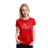 Love Fonts - Frauen Premium T-Shirt - Rot