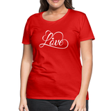 Love Fonts - Frauen Premium T-Shirt - Rot