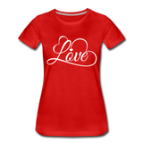 Love Fonts - Frauen Premium T-Shirt - Rot