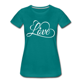 Love Fonts - Frauen Premium T-Shirt - Divablau