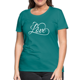 Love Fonts - Frauen Premium T-Shirt - Divablau