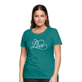 Love Fonts - Frauen Premium T-Shirt - Divablau