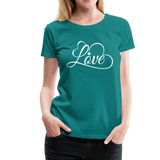 Love Fonts - Frauen Premium T-Shirt - Divablau