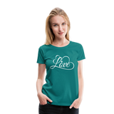 Love Fonts - Frauen Premium T-Shirt - Divablau