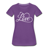 Love Fonts - Frauen Premium T-Shirt - Lila