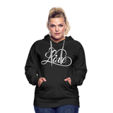 Love Fonts - Frauen Premium Hoodie - Schwarz