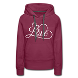 Love Fonts - Frauen Premium Hoodie - Bordeaux