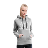 Love Fonts - Frauen Premium Hoodie - Grau meliert