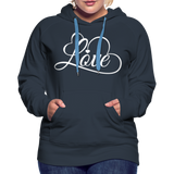 Love Fonts - Frauen Premium Hoodie - Navy