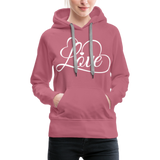 Love Fonts - Frauen Premium Hoodie - Malve