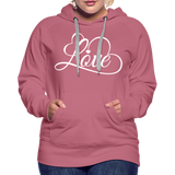 Love Fonts - Frauen Premium Hoodie - Malve