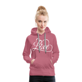 Love Fonts - Frauen Premium Hoodie - Malve