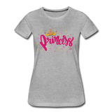 Princess - Frauen Premium T-Shirt - Grau meliert