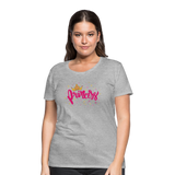 Princess - Frauen Premium T-Shirt - Grau meliert