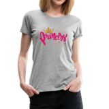 Princess - Frauen Premium T-Shirt - Grau meliert