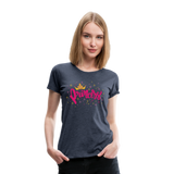 Princess - Frauen Premium T-Shirt - Blau meliert