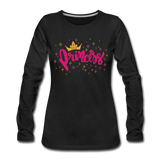 Princess - Frauen Premium Langarmshirt - Schwarz