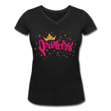 Princess - Frauen Bio-T-Shirt mit V-Ausschnitt von Stanley & Stella - Schwarz