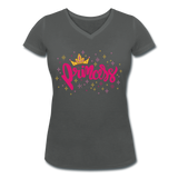 Princess - Frauen Bio-T-Shirt mit V-Ausschnitt von Stanley & Stella - Anthrazit