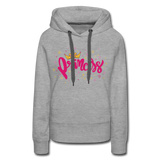 Princess - Frauen Premium Hoodie - Grau meliert