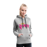 Princess - Frauen Premium Hoodie - Grau meliert