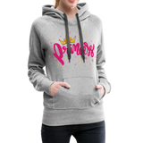 Princess - Frauen Premium Hoodie - Grau meliert