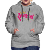 Princess - Frauen Premium Hoodie - Grau meliert