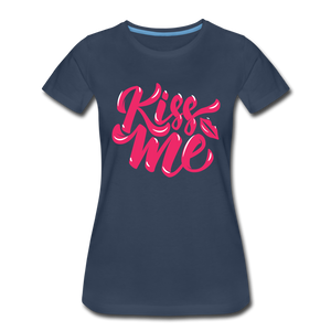 Kiss me fonts - Frauen Premium T-Shirt - Hellrosa