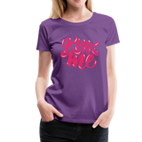 Kiss me fonts - Frauen Premium T-Shirt - Lila