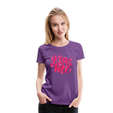 Kiss me fonts - Frauen Premium T-Shirt - Lila